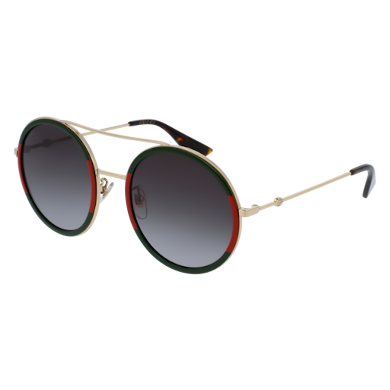 Gucci GG0061S round sunglasses in gold, stocked at Style Site Optical in Aventura
