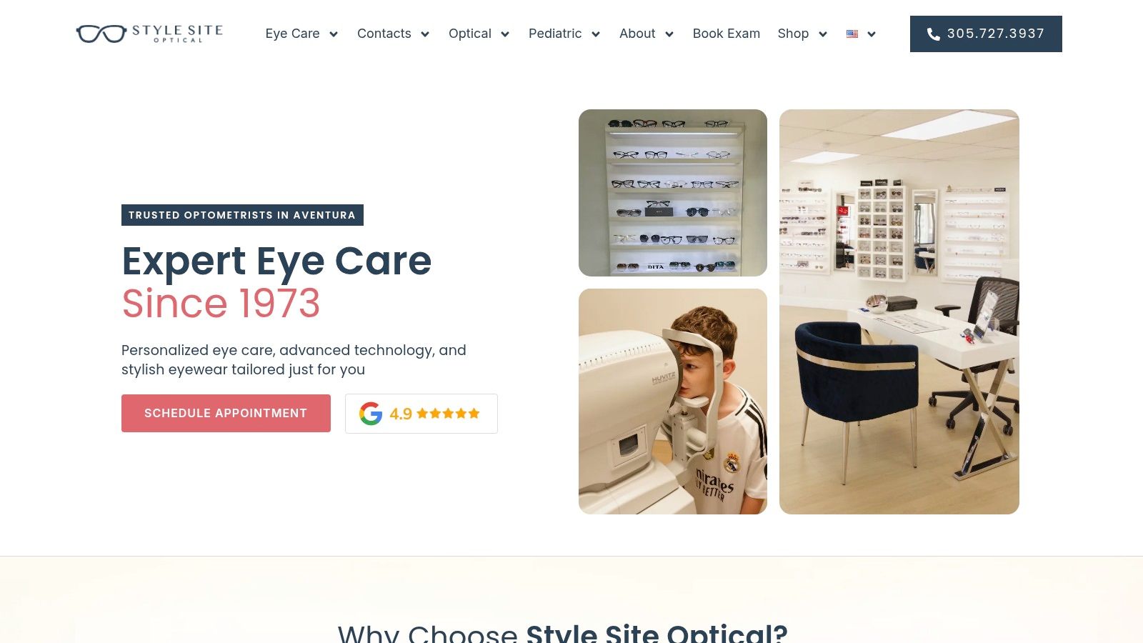 Screenshot from https://stylesiteoptical.com